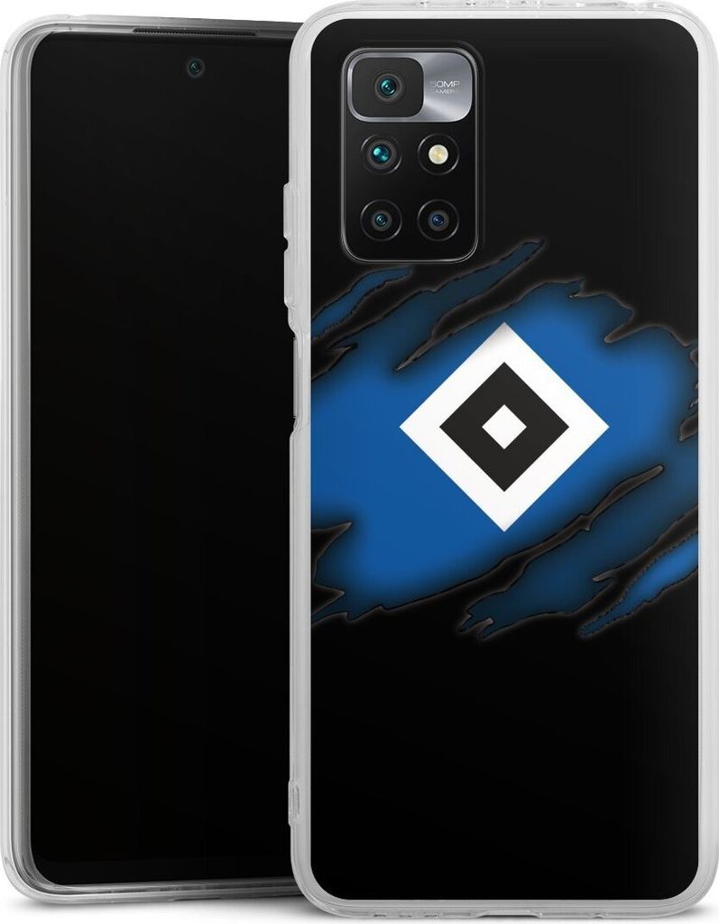 DeinDesign Handyhülle für Xiaomi Redmi 10 2022 Silikon Hülle Case Smartphone Schutzhülle HSV Hamburger SV Offizielles Lizenzprodukt