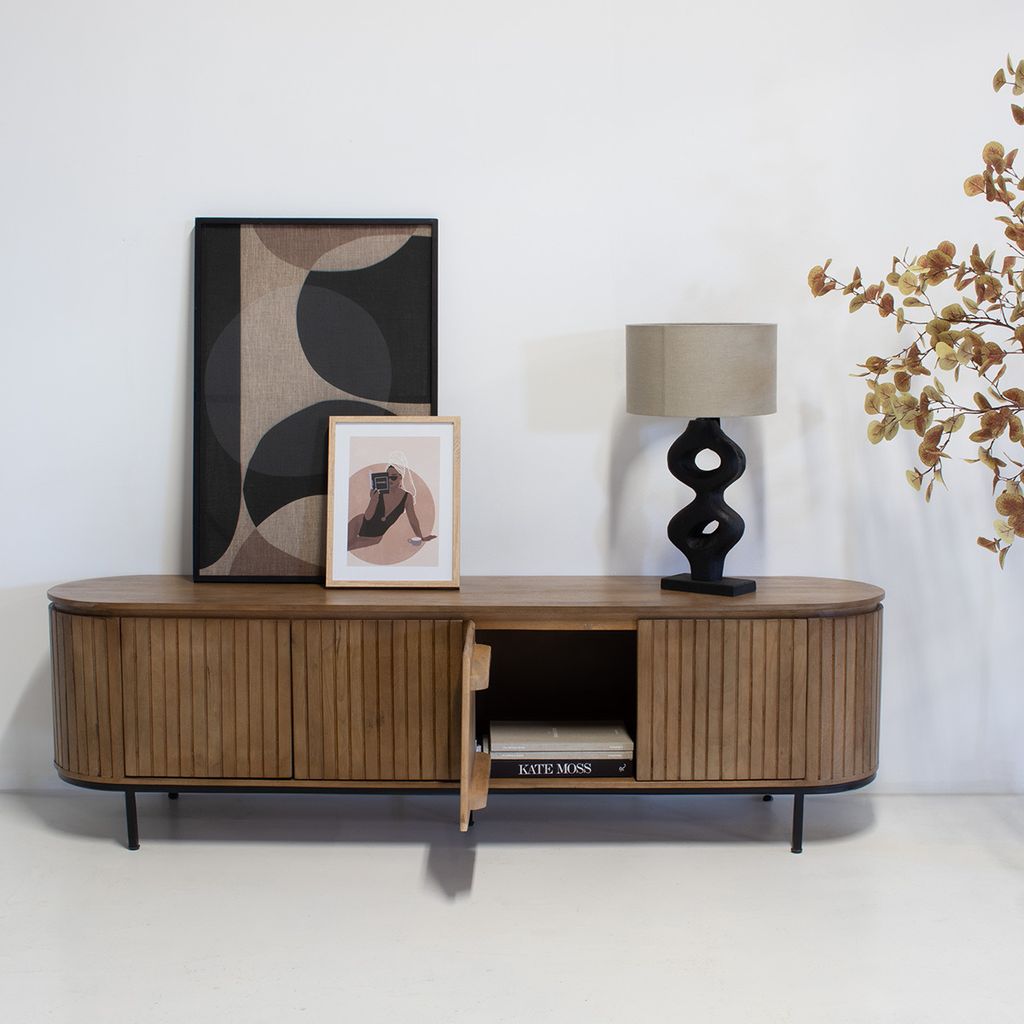 Giga Meubel TV-Möbel Tora - Natur Mango Holz - 200x45x57cm