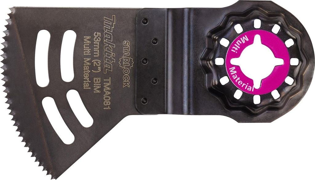 Makita B-69777 Starlock-Sägeblatt 53mm 14 Zähne Zoll BiM TMA081 Multimaterialien