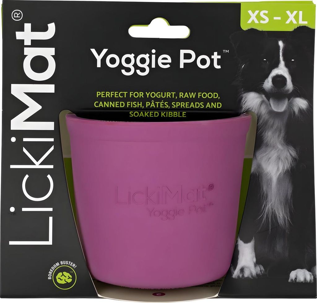 Lickimat Yoggie Pot Anti-stress-hundefutterautomat Lila Lila One Size