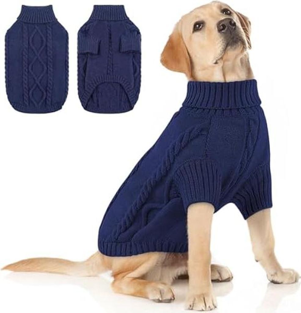Hundepullover Grosse Hunde, Wärme Pullover Hund Bulldog Dackel Pullover Hundepulli Hund Strickmantel Windhund Pullover, Hundepullover für Große ...