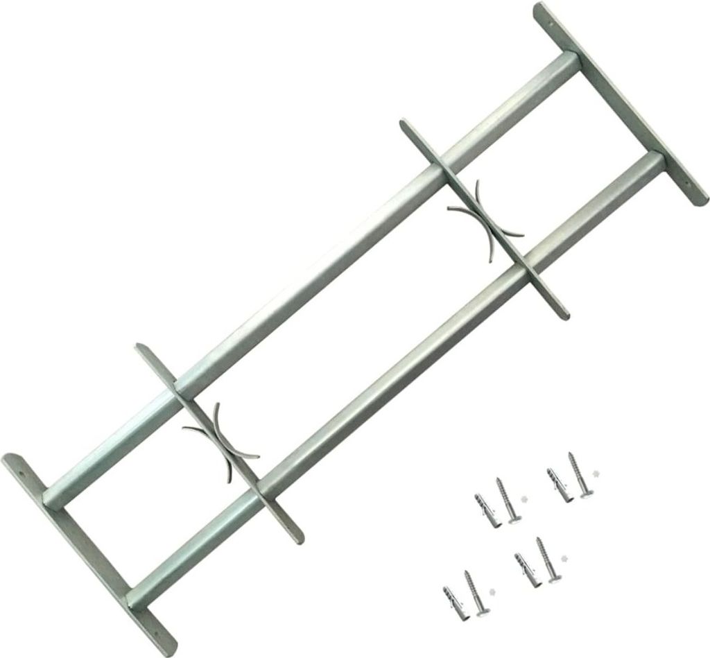 vidaXL Fenstergitter Verstellbar für Fenster 2 Stk. Produktbild 