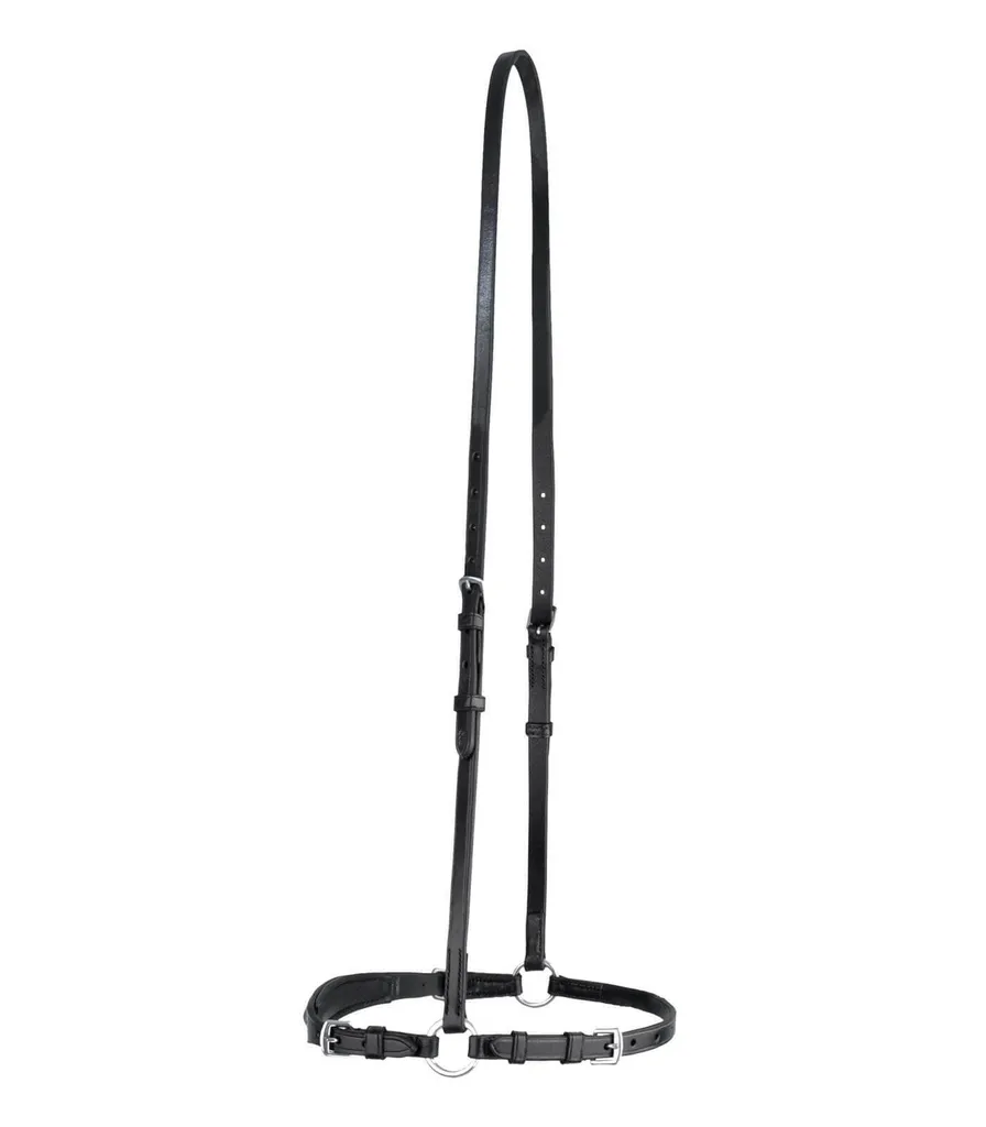 Muserolle Wembley Hann noire VB pour bridon de cheval de sport