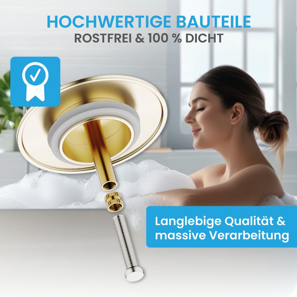 Bächlein Universal Badewannenstöpsel - Abfluss-Stopfen aus Produktbild 2
