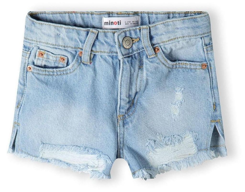 Minoti Shorts Denim Jeans Blau Gr. 92 für Mädchen