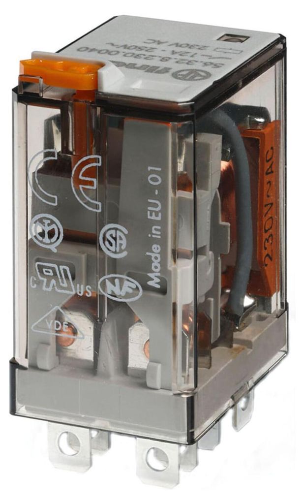 Finder Relais enfichable 230VAC 2W 12A p.douille 96.72 Image du produit 