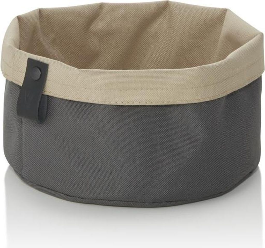10x Brottasche Flip Tetron, Ø 20 cm, Höhe 13 cm, light grey/light khaki, Tetron