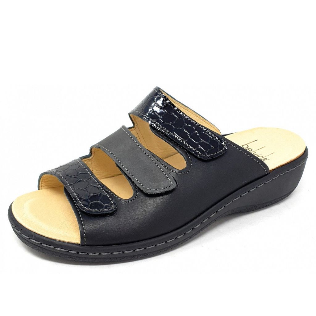 Belvida Damen Pantolette in Schwarz, Größe 39