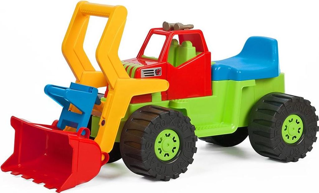 Detské odrážadlo Bager nakladač BAYO 74 cm zelený Obrázok produktu 