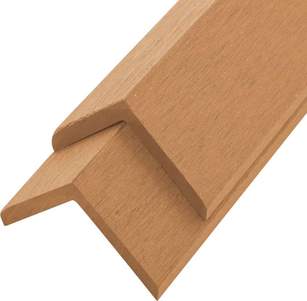 vidaXL Uholníky 5 ks WPC 170 cm farba teak Obrázok produktu 