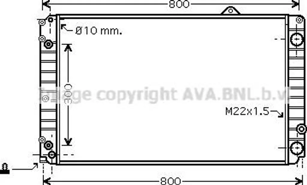 Évitez la surchauffe Audi A8 avec le radiateur AVA AIA2252 OE 4D0121251R