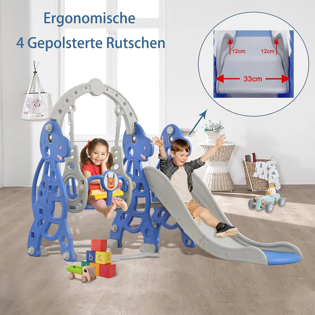 LARS360 Aire de jeux 4 en 1 pour enfants, toboggan à jouets avec échelle d'escalade, toboggan LARS360 Aire de jeux 4 en 1 pour enfants, toboggan à jouets avec échelle d'escalade, toboggan