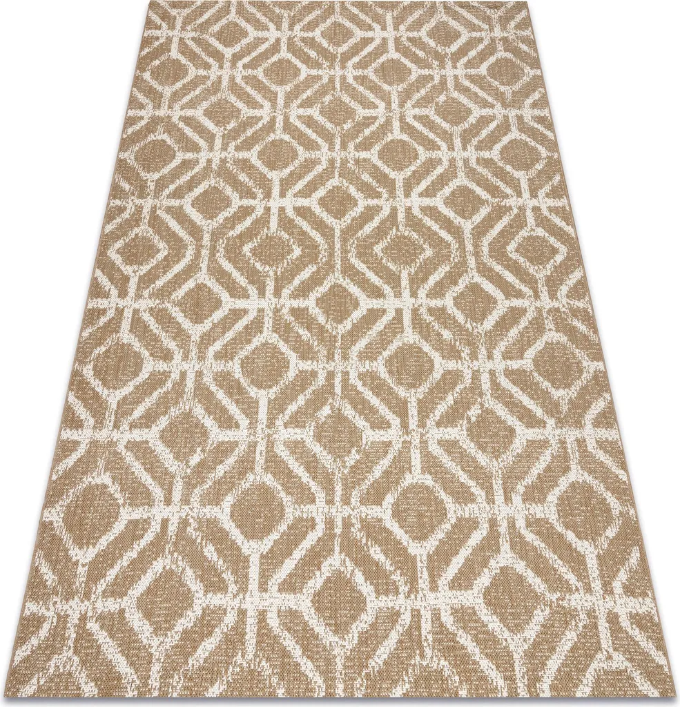 Tapis FLAT 48957265 Géométrique RHOMBY Beige Ficelle en 120x170 cm