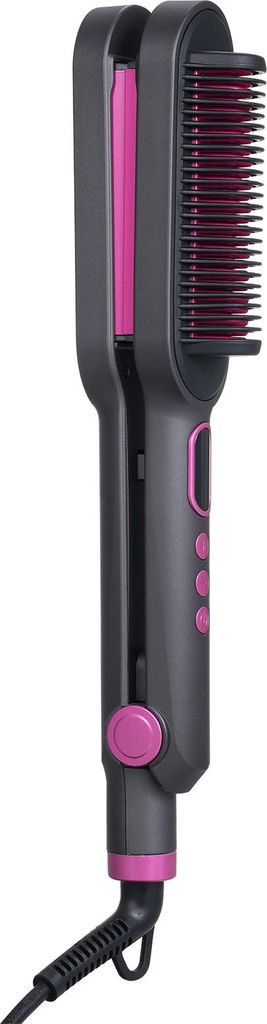 Doppelt verwendbarer Lockenstab Haarglätter Drei-Trommel-Wellen-Lockenstab Haarglättungskamm Haarstyling-Werkzeug mit einstellbarer Hitzeeinstellung