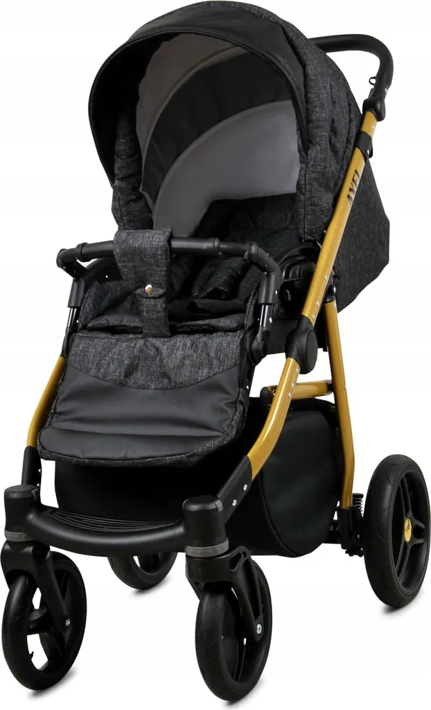 Poussette 2 en 1 BabyLux Axel Design Carbon avec Suspensions Souples