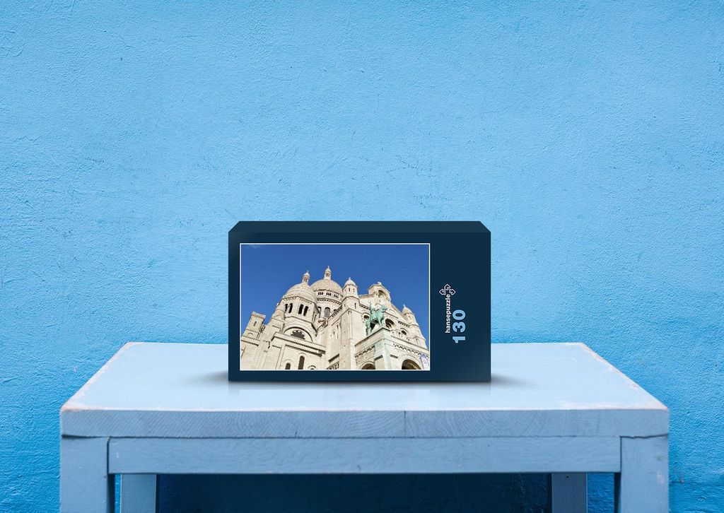 hansepuzzle 34206 - Paris Puzzle, 130 Teile, Gebäude, 28,7 x 20,0cm mit hochwertiger Aufbewahrung, Kartonbox und wiederverschließbarem Beutel