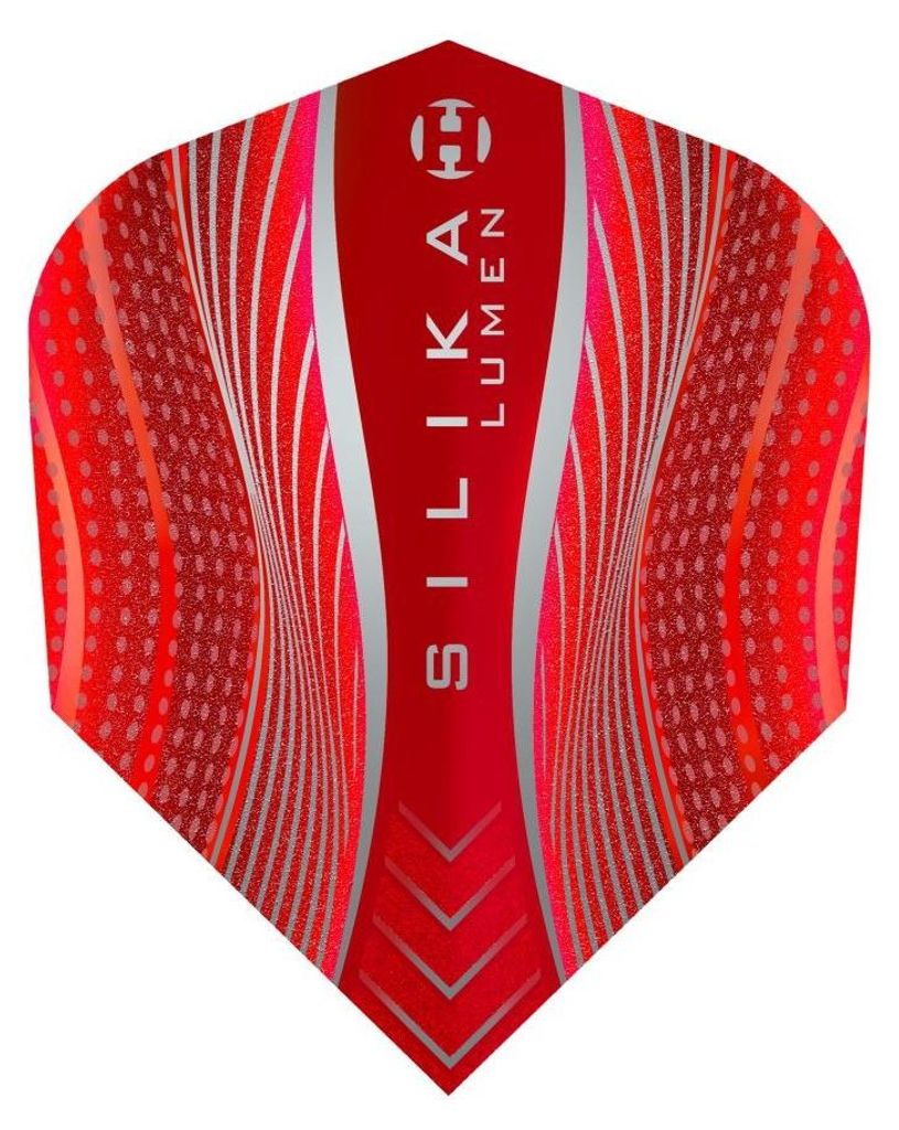 Harrows - Dart Flights "Silica Lumen" 3er-Pack PP5011 (Einheitsgröße) (Rot)