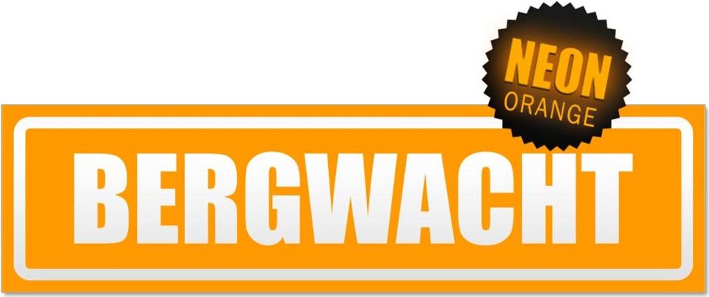 Bergwacht invertiert Magnetschild Schild magnetisch