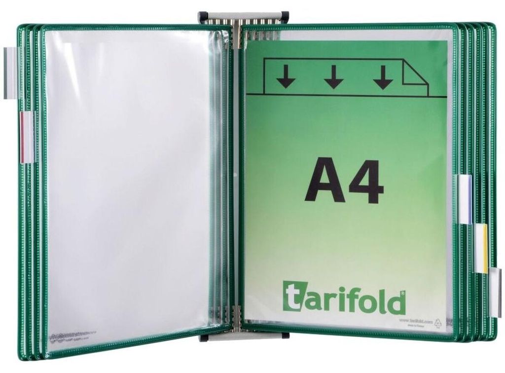 tarifold Wand-Sichttafelsystem 414105 DIN A4 grün mit 10 Produktbild 