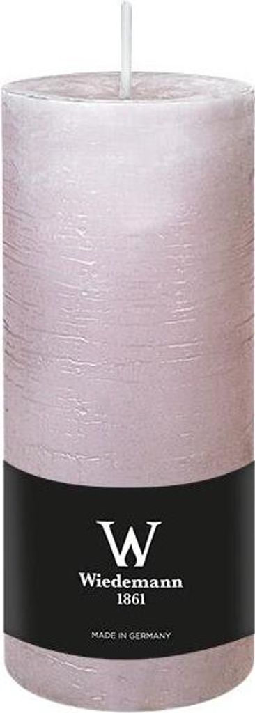 INNA-GLAS Blockkerze AURORA, hellrosa, 16cm, Ø6,8cm, 66h - Germany - Stumpenkerze