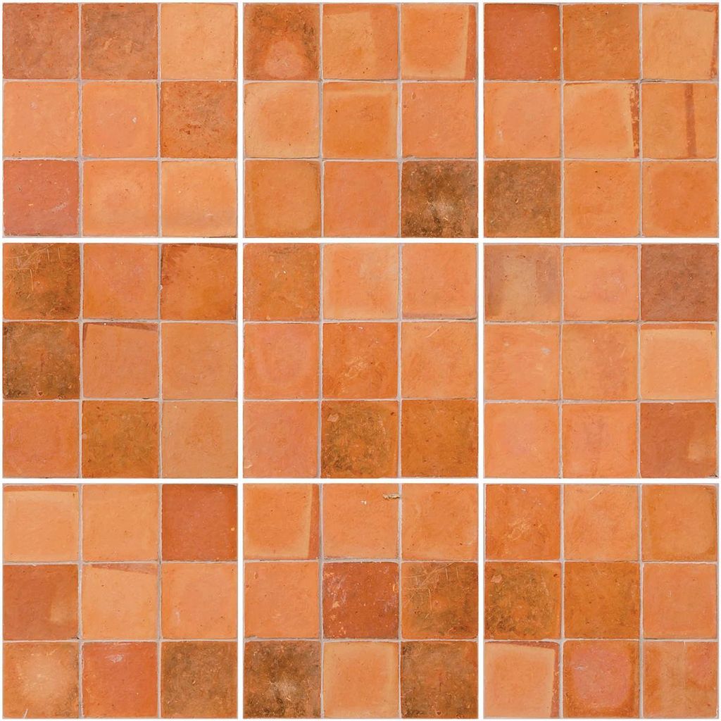 Rutschfeste Bodenaufkleber mit Schutzfolie – 9 Terrakotta-Bodenfliesenaufkleber von Molfaco – 30 x 30 cm – 9 Aufkleber à 10 x 10 cm