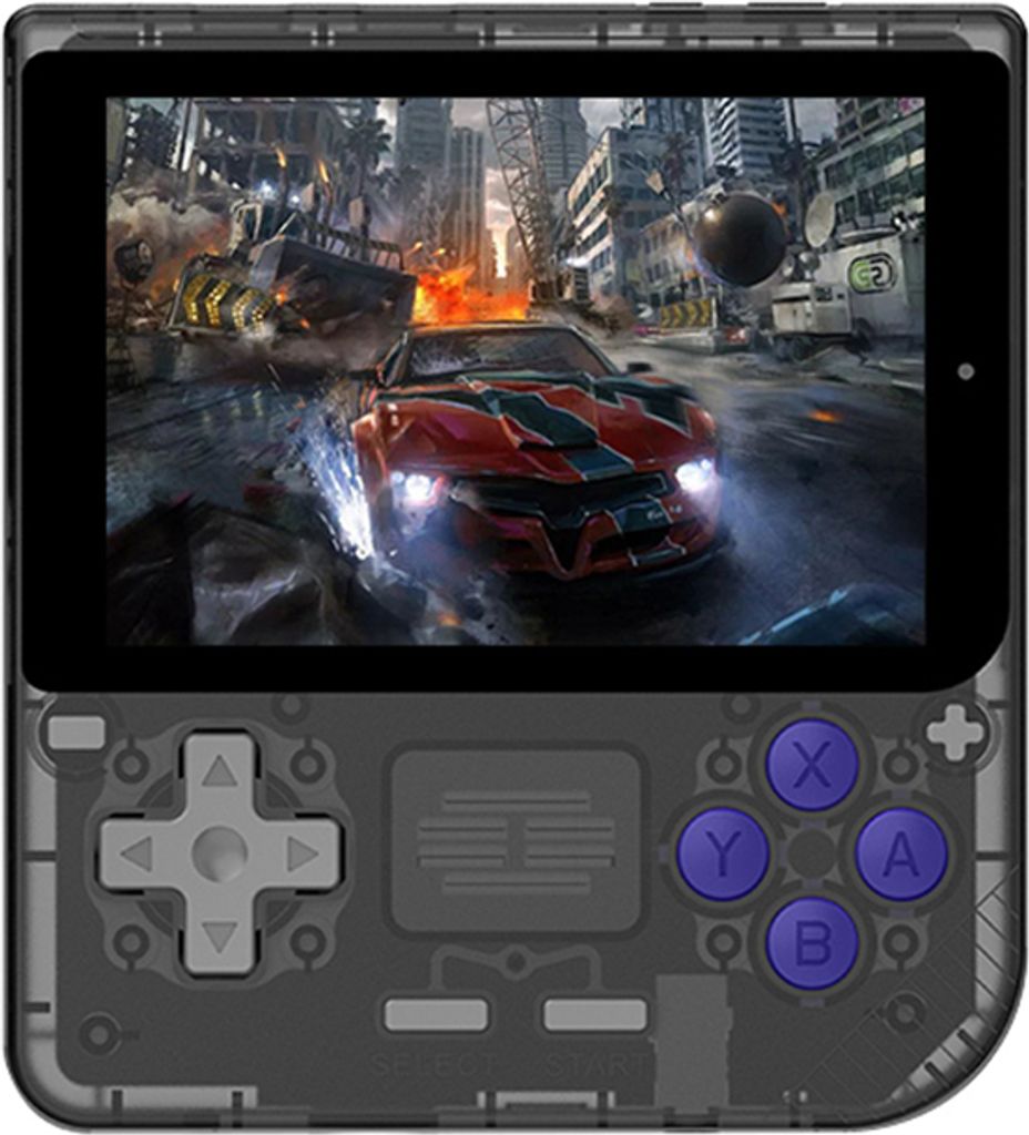 Powkiddy V10 Handheld-Spielkonsole 3,5-Zoll-IPS-Bildschirm Tragbare Videospielkonsole Unterstš¹tzt 64-GB-Karte Hochklarer Open-Source-Spielplayer