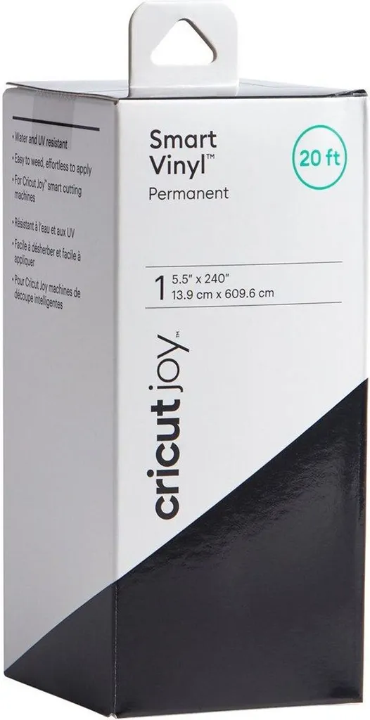 Vinyle Autocollant Permanent Noir 6m pour Cricut Joy - Smart Vinyl Long
