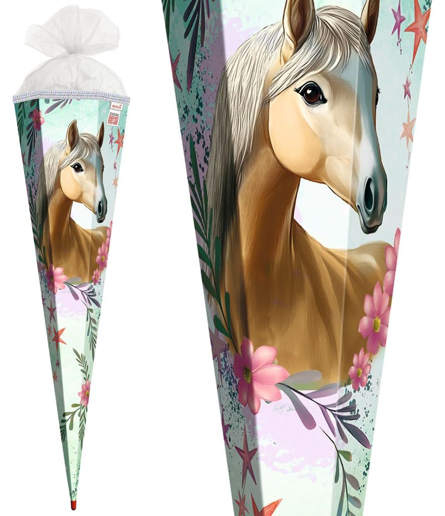 ROTH 678922 ROTH Schultüte "Pferd Bella", eckig, 850 mm Productafbeelding 