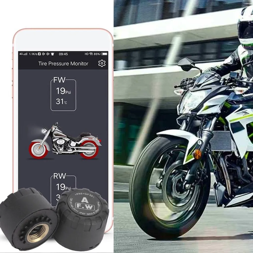 Capteur TPMS Moto IP67 Bluetooth 2 Pièces pour Surveillance Continue - 4