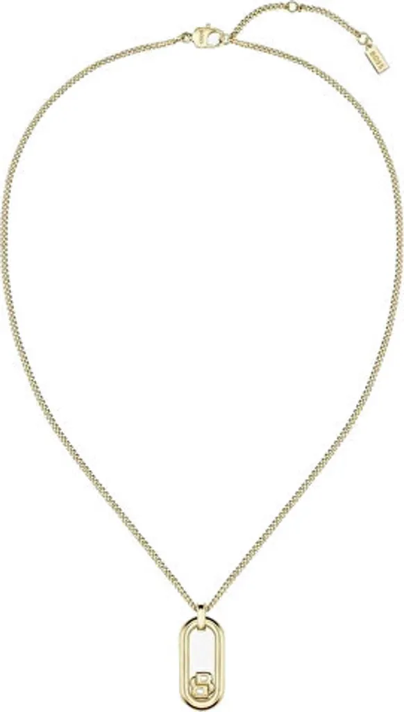 Collier en plaqué or Double B Mode - Bijou chaîne pendentif raffiné - 2