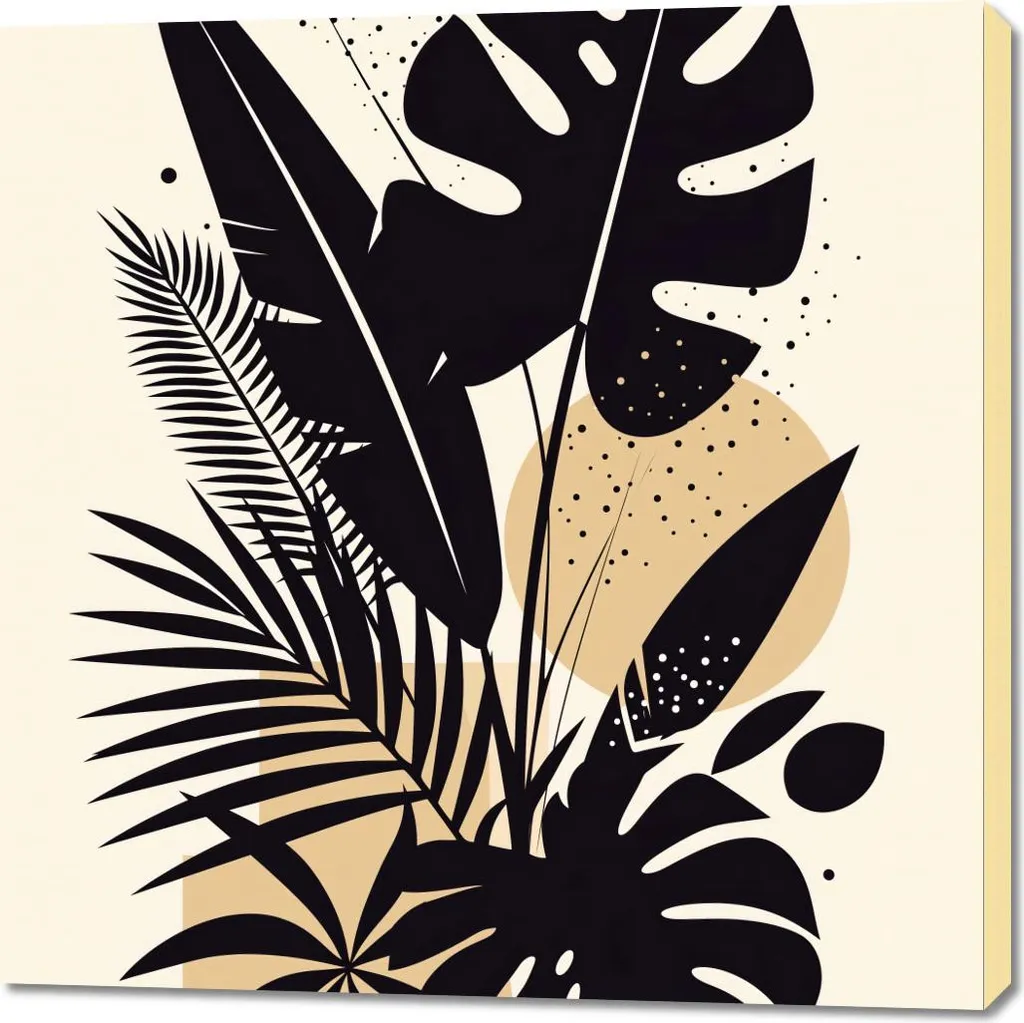 Quadro 100x100 cm Paradiso tropicale