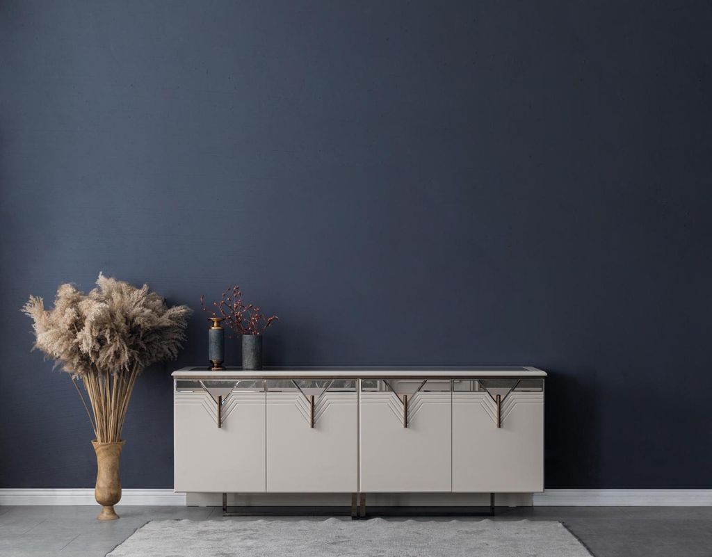 Sideboard Anrichte Holzschrank Kommode Schrank Holz Weiß Moderne