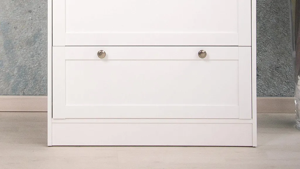 Commode blanche Intertrade S 001597 - Rangement bois robuste et épuré
