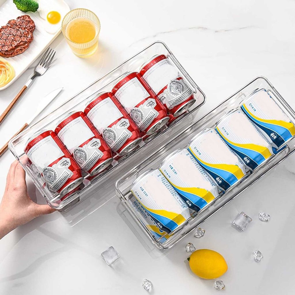 Automatischer Dosenorganizer Für Kühlschrank - 3 Reihen Dosenspender Für 12-15 Dosen