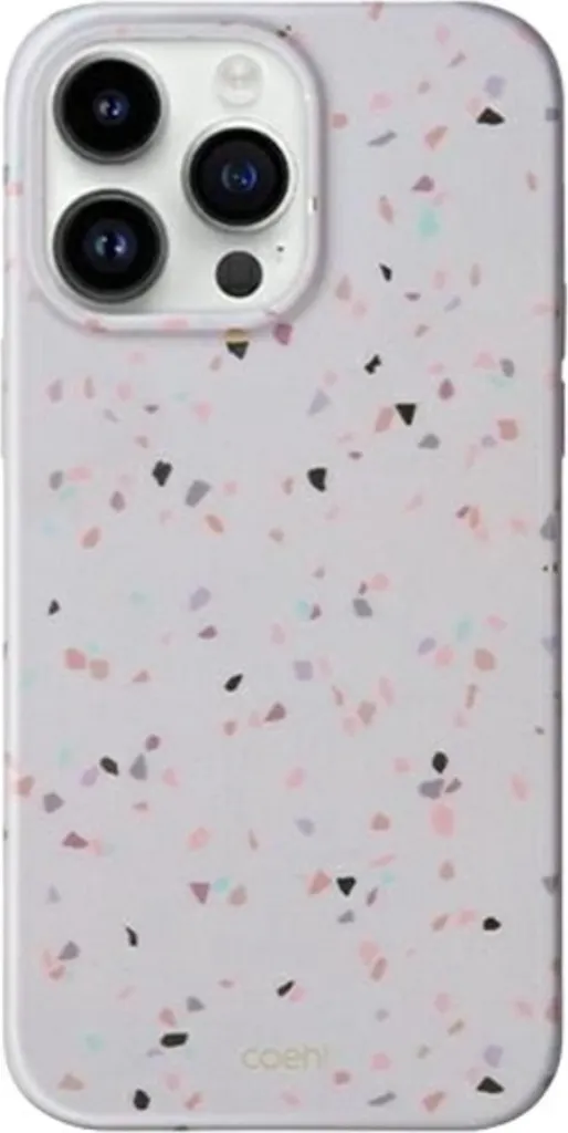 Uniq Coehl Terrazzo Sandstone iPhone 14 Pro: Cover Business Chic