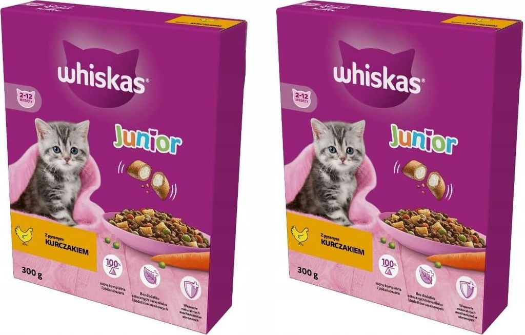 Whiskas Junior Trockenfutter für Kätzchen (2-12 Monate) mit Produktbild 