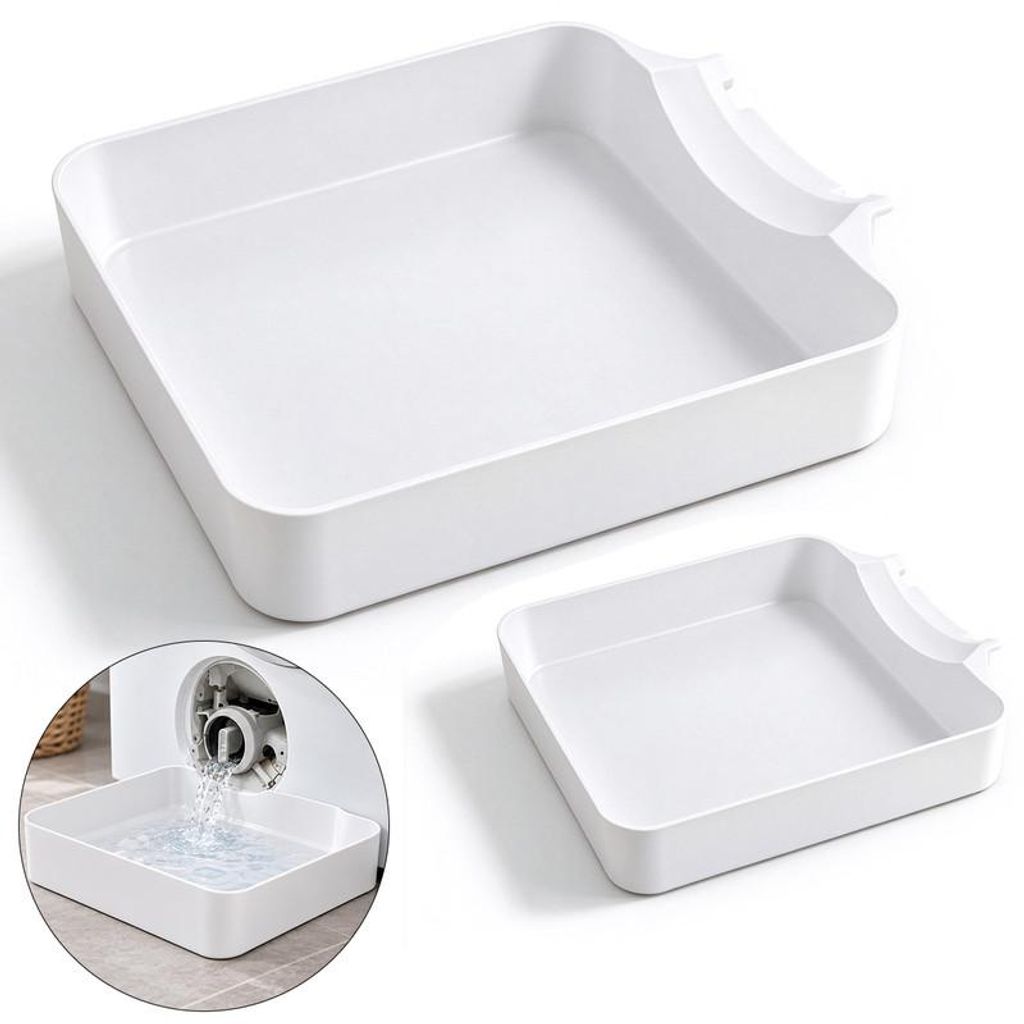 Waschmaschinen-Auffangschale 2er Set, Ablaufwanne für Produktbild 