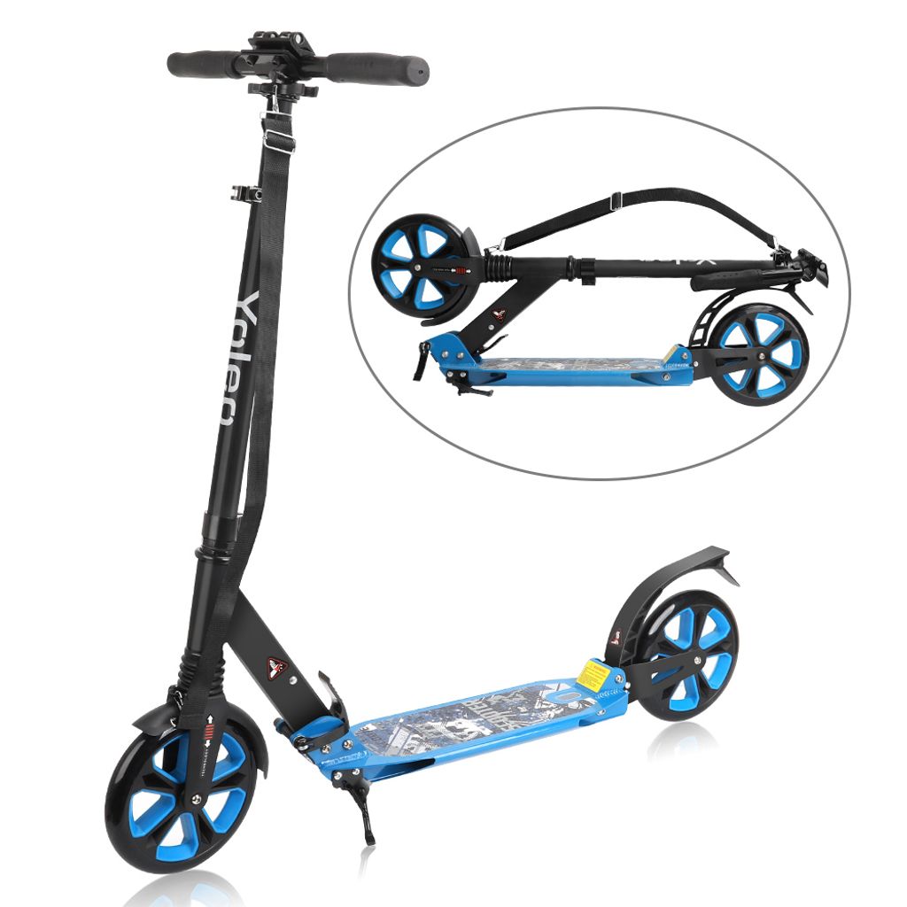 Erwachsene Scooter Roller Kinder Tretroller Big Wheel Klappbar Cityroller 100kg 