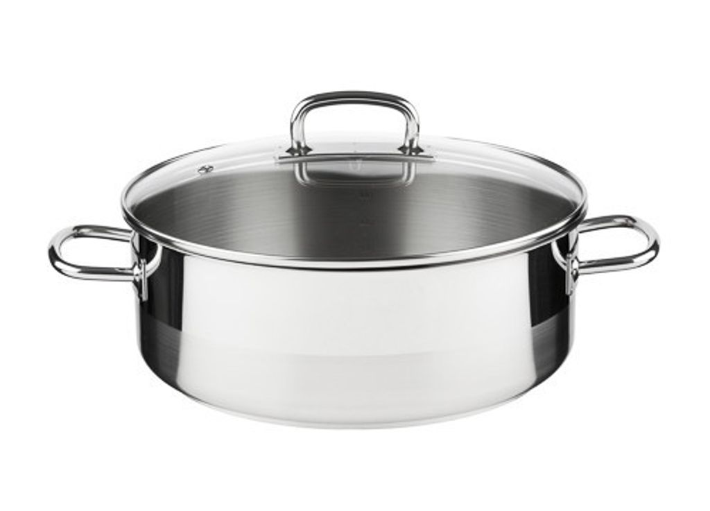 Professioneller Kochtopf mit Deckel, Durchmesser 26 cm, Volumen 4,5 l