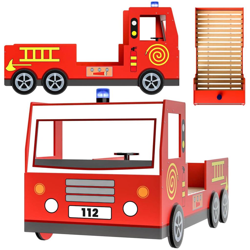 CASARIA Kinderbett 90 x 200 cm mit Rausfallschutz Produktbild 