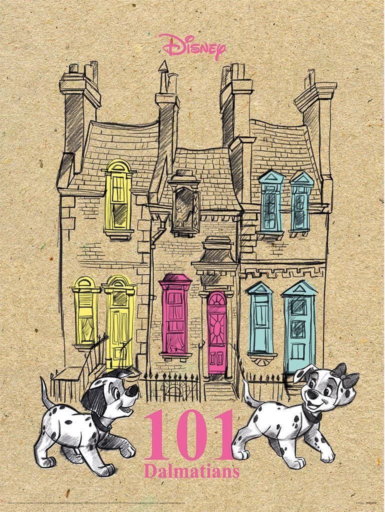 101 Dalmatians - Poster "Feeling All Bright" PM4401 (30 cm x 40 cm) (Braun/Pink/Blau)