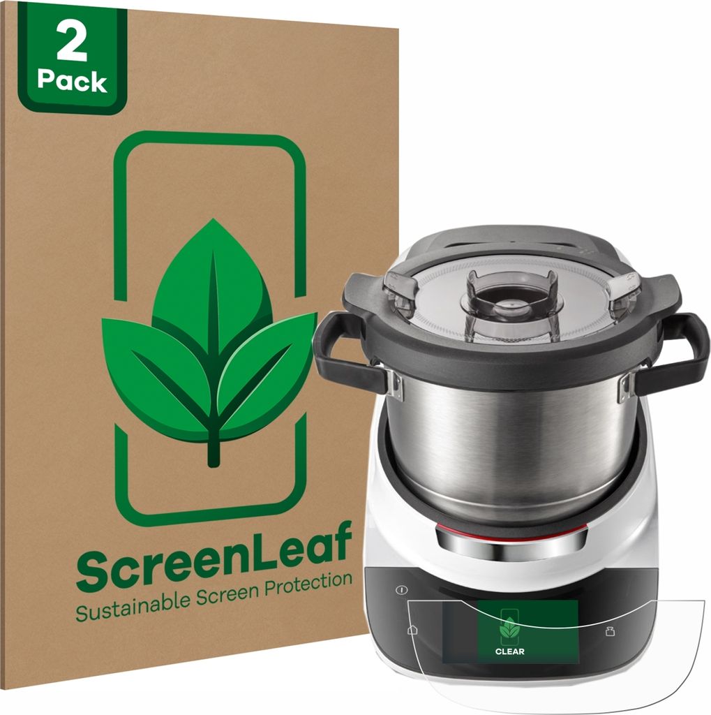 2x ScreenLeaf Schutzfolie für Bosch Cookit nachhaltiger Displayschutz Display Schutz Folie Klar Transparent