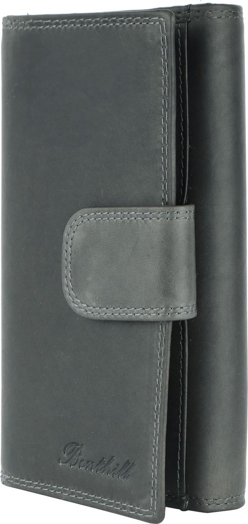 Benthill Damen Portemonnaie Leder XXL - Große Geldbörse mit RFID Schutz - Echtleder Vintage Damenbörse inkl. Geschenkbox