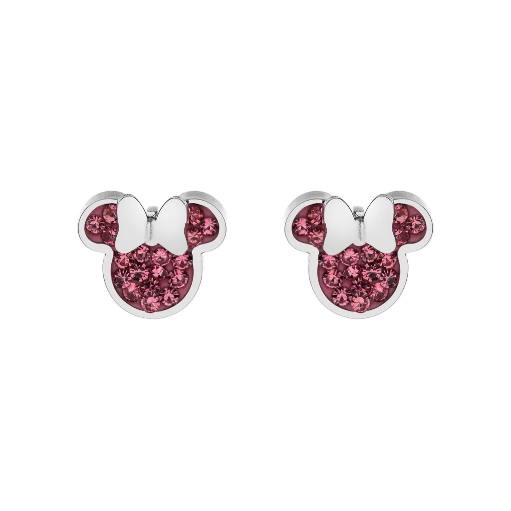 Orecchini Minnie Mouse Argento Bambina - Collezione Disney Silver
