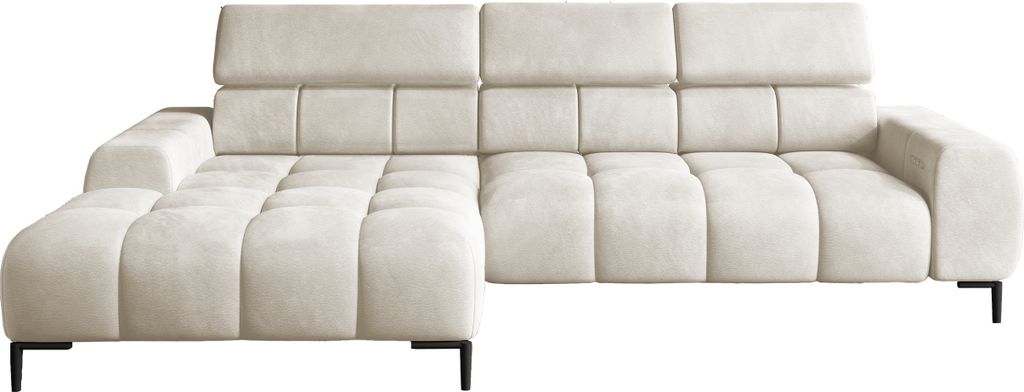DomoHome Ecksofa PLAZA-MINI Stoff SOLAR Eckcouch Inkl. Mit Bequemer, Flauschiger Rückenlehne / Longchair Links / Industrial Style / L-Form Links |...