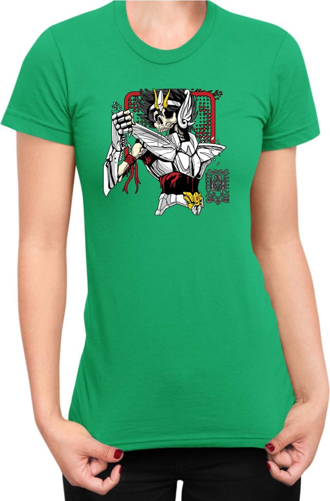Damen T-Shirt Japan Anime Manga Saint Anime Seiya Zombie Knight 01 Zombie Knight, Lady XS / Grün
