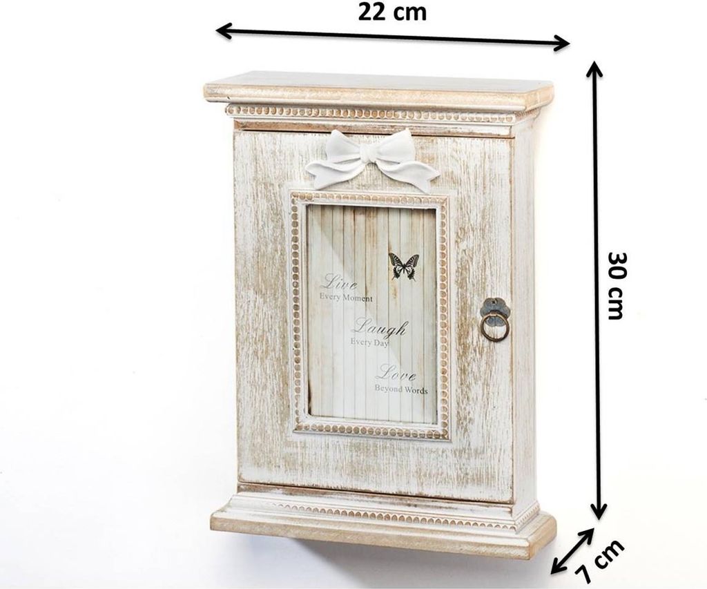 Kobolo Skrinka na kľúče LOVE VINTAGE Wood 22x7x29 cm Obrázok produktu 2