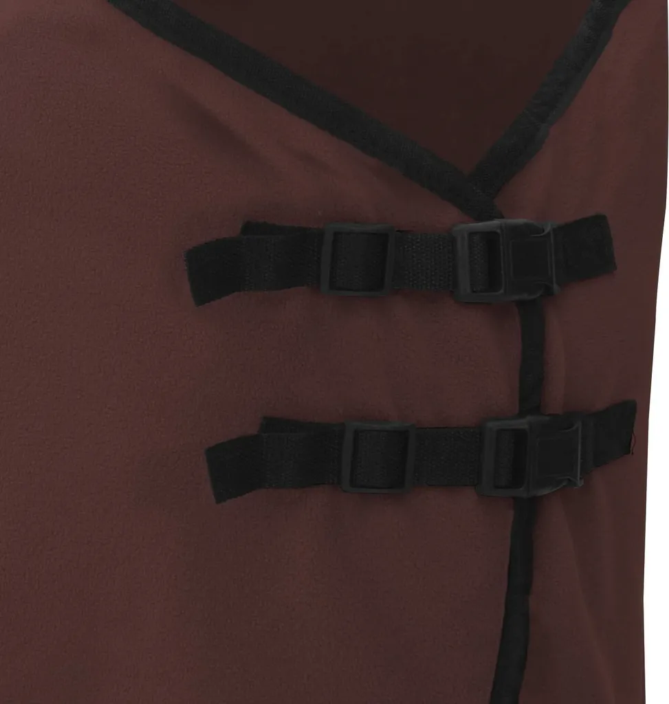 VidaXL Coperta per Cavalli Marrone - Poliestere Soft-Touch per Box - 7