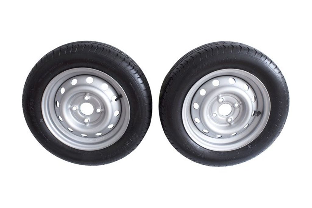 Sada:Dva kola kpl. 155/70 R13  pro přívěs Unitrailer Obrázek produktu 