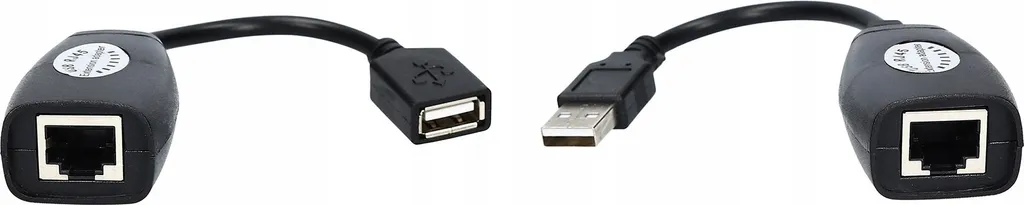 Adaptateur extender USB vers LAN 60m Cat 5e 6 actif pour longue distance